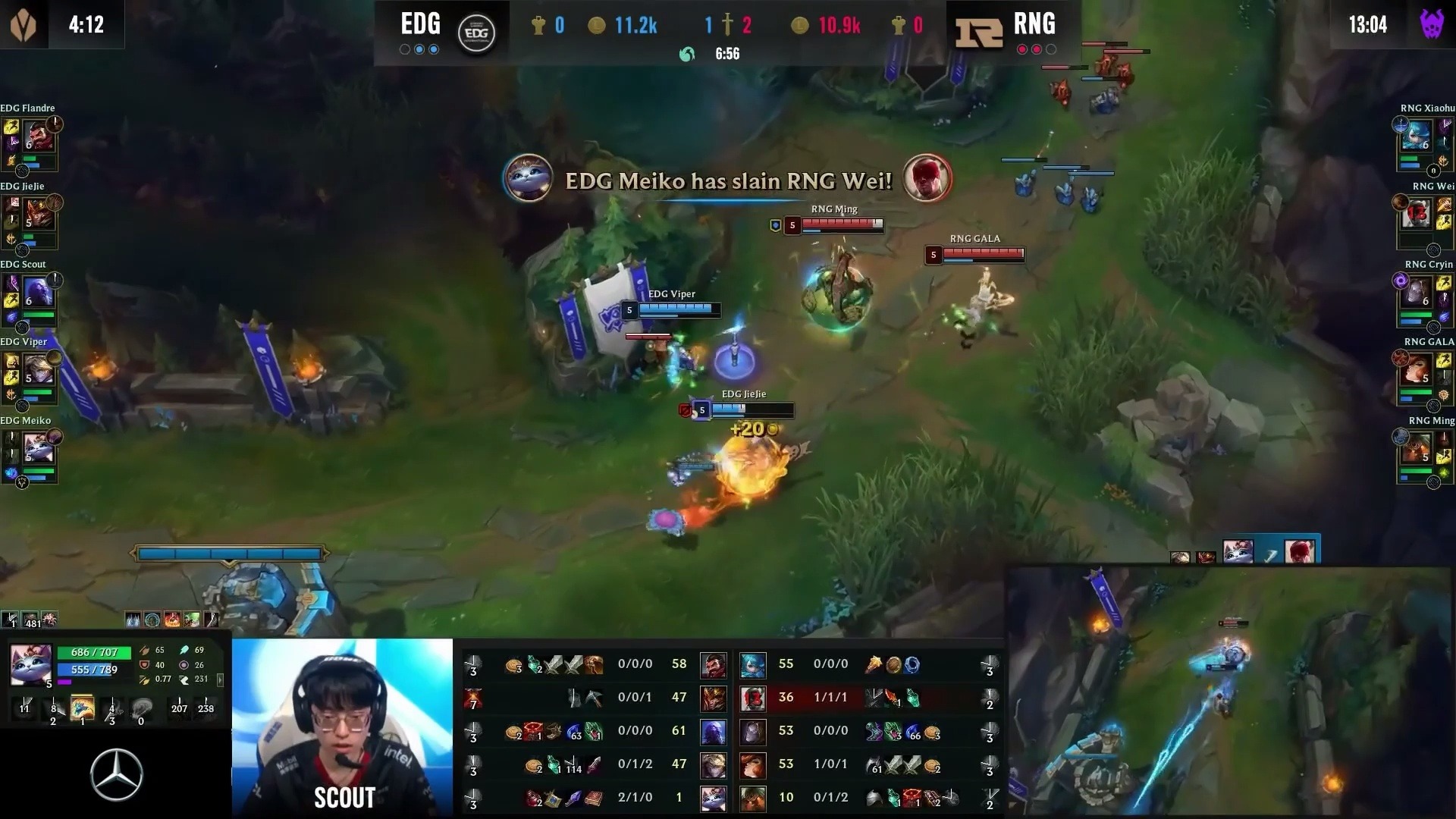 蒂姆迎来七赛季高光表现，RNG球迷沸腾！